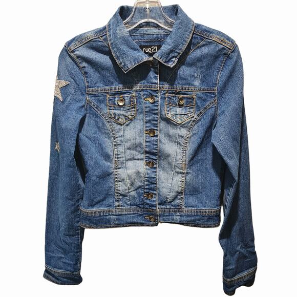 Be Kind Custom Upcycled Jean Jacket, Women's S - Picture 4 of 8